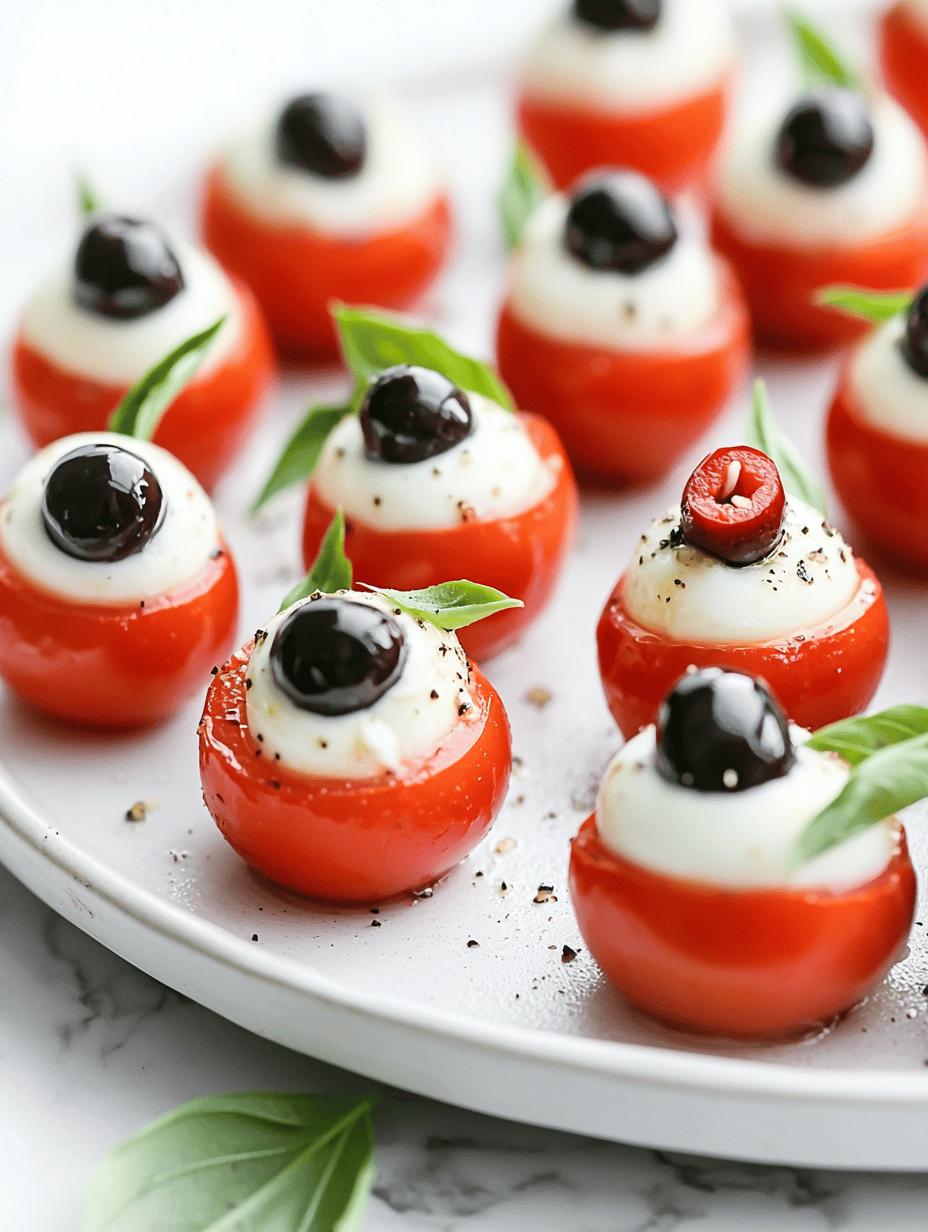 Spooky Charming: Halloween Eyeball Caprese Bites