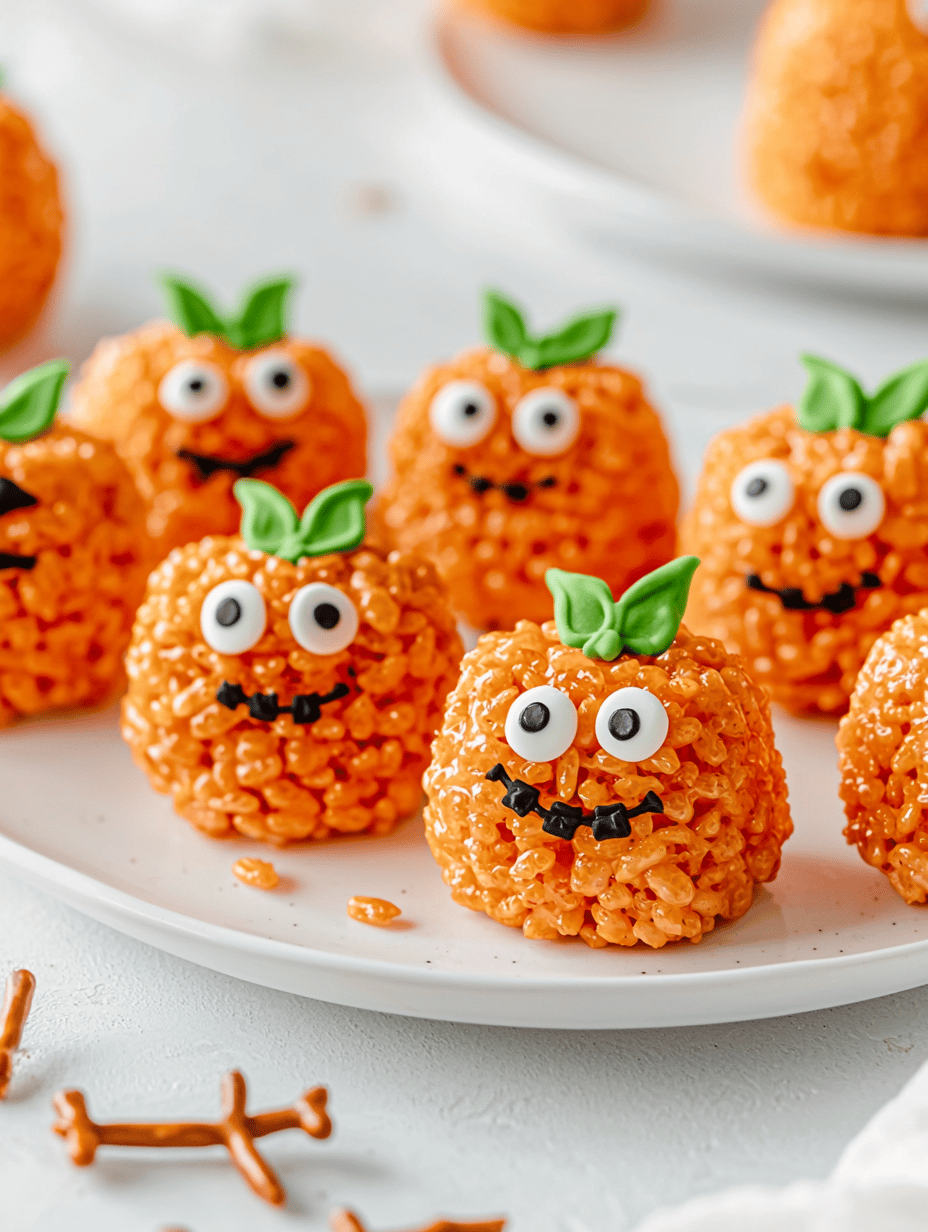 Spooky Sweetness: Halloween Pumpkin Rice Krispie Treats