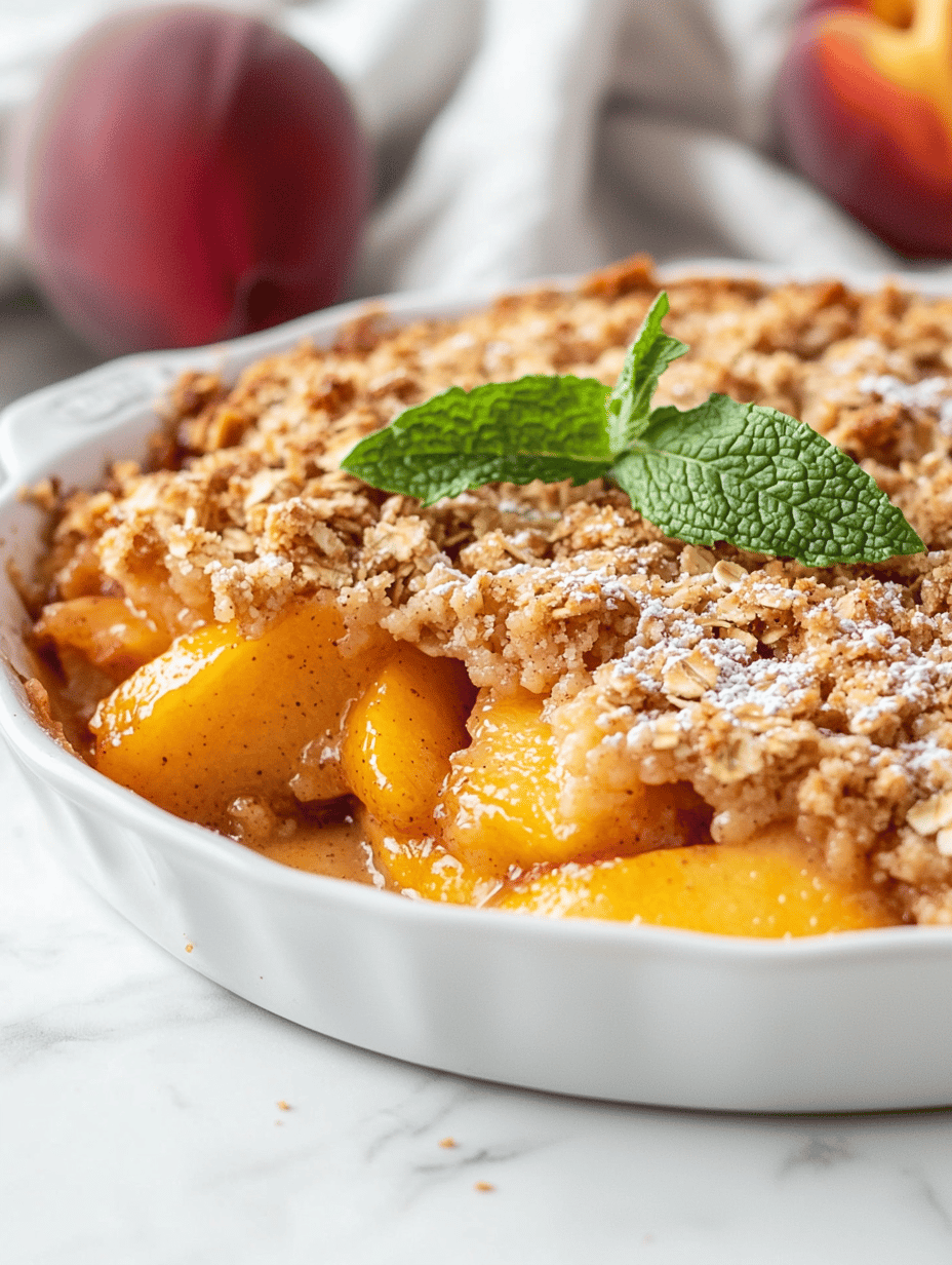 The Secret Ingredient That Elevates Your Peach Crisp