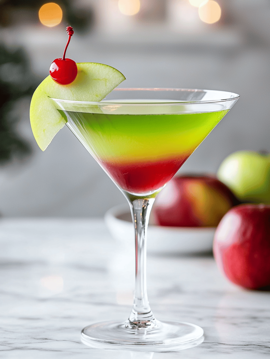 Spooky Splash: The Haunted Poison Apple Martini
