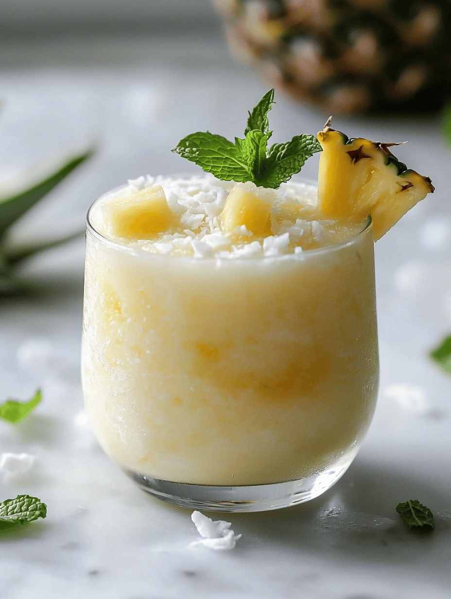 Chill Out with the Unusual Pia Colada Slushie