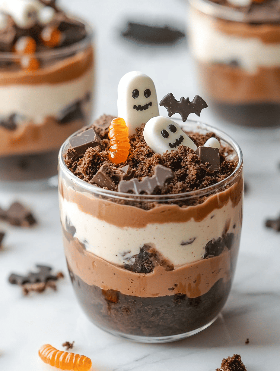 Spooky Sweetness: Halloween Graveyard Pudding Cups