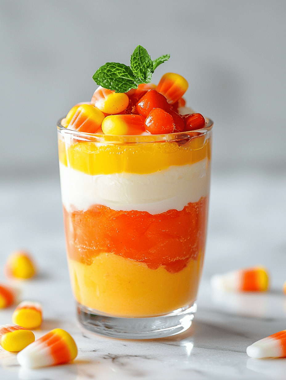 Spooky Sweetness: Halloween Candy Corn Parfaits with a Twist