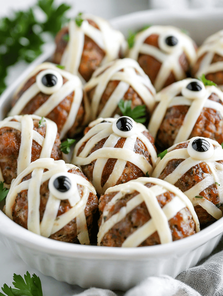 Spooky & Savory: Halloween Mummy Meatballs to Fright and Delight