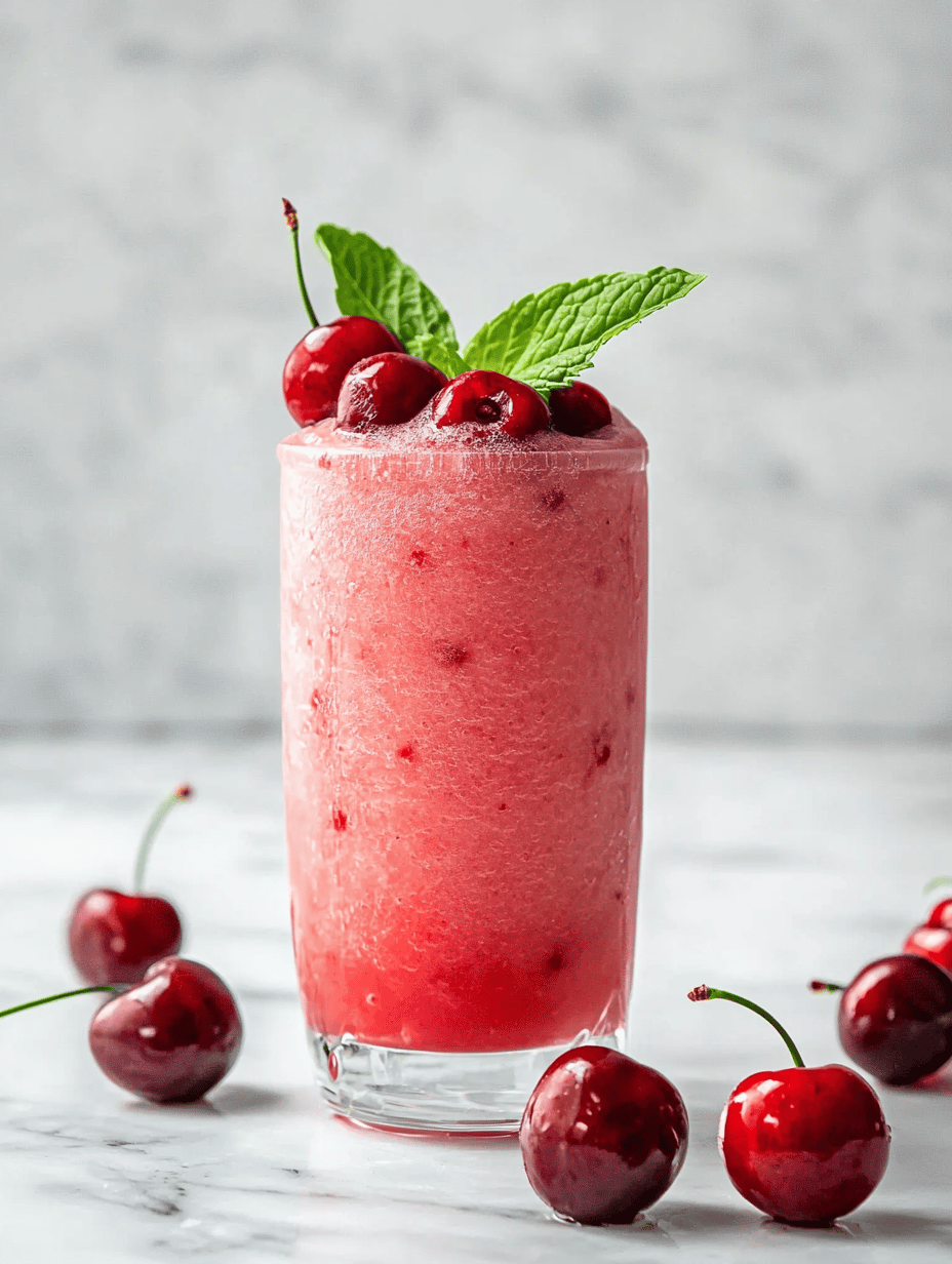 Cherry Slushie: A Frozen Escape into Nostalgia and Flavor