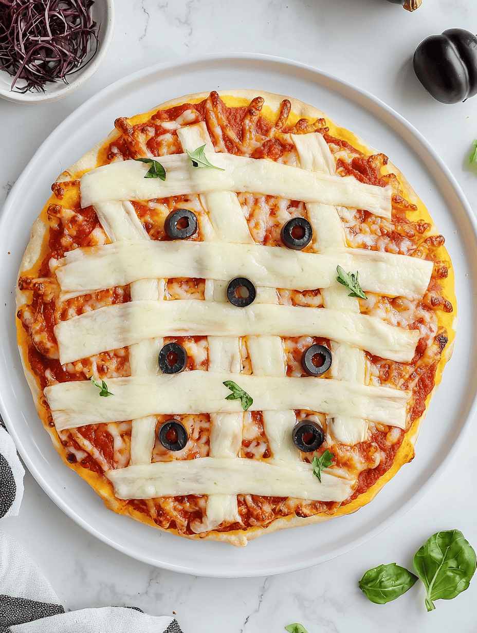 Spooky Delight: Crafting the Perfect Halloween Mummy Pizza