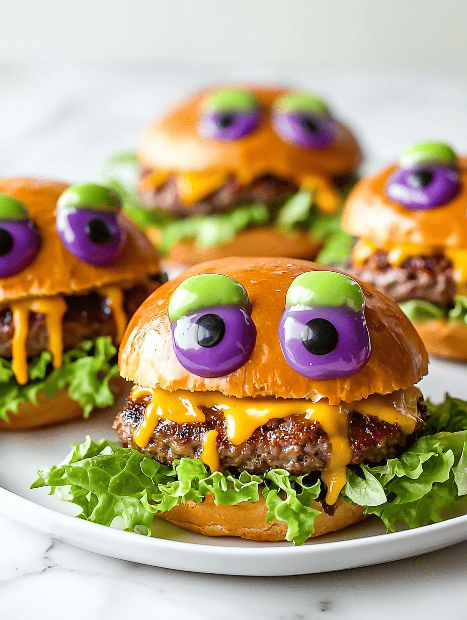 Spooky Smile: Halloween Monster Burgers