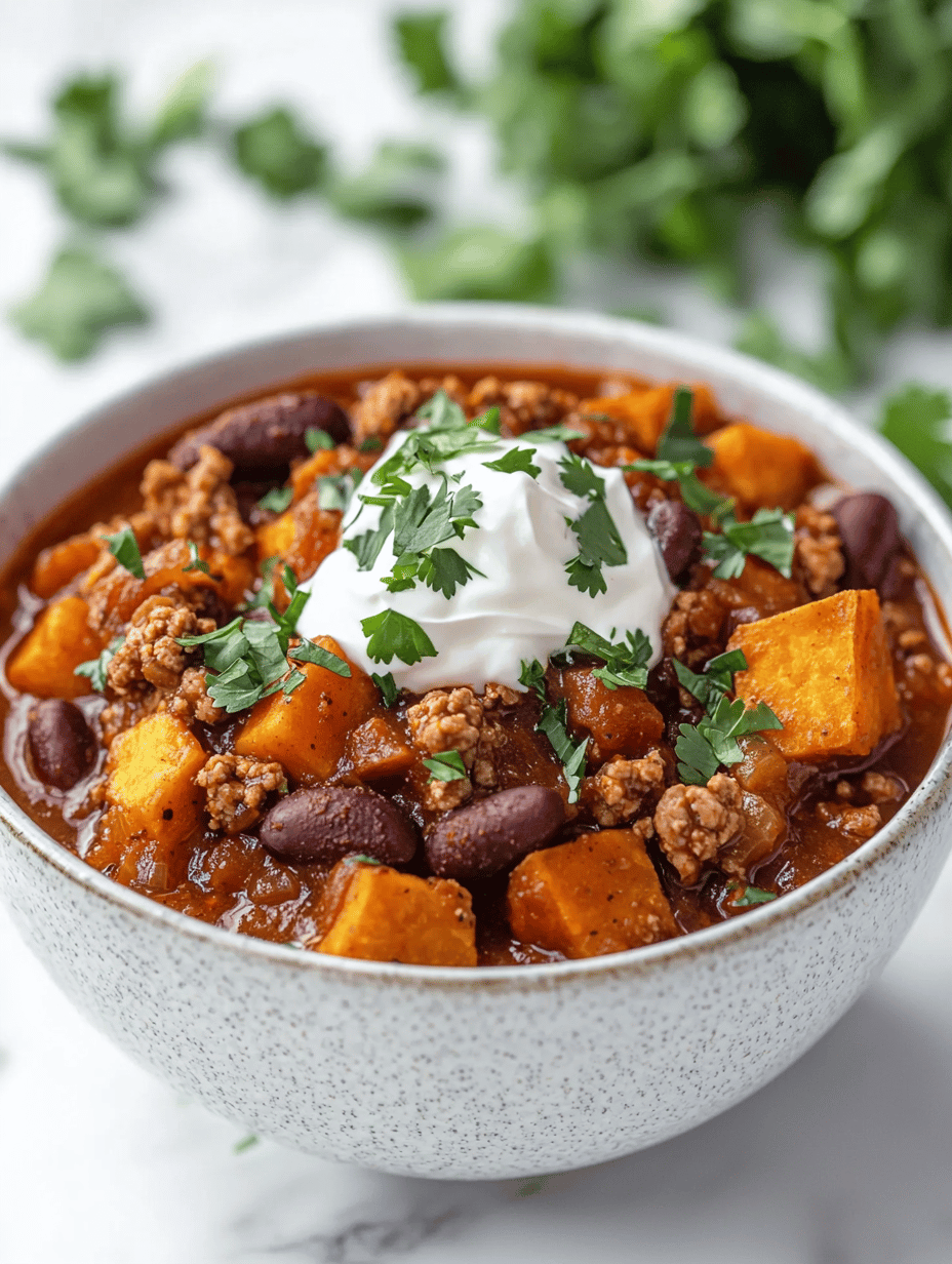 Cozy Fall Turkey Chili with Sweet Potatoes: A Unexpected Twist